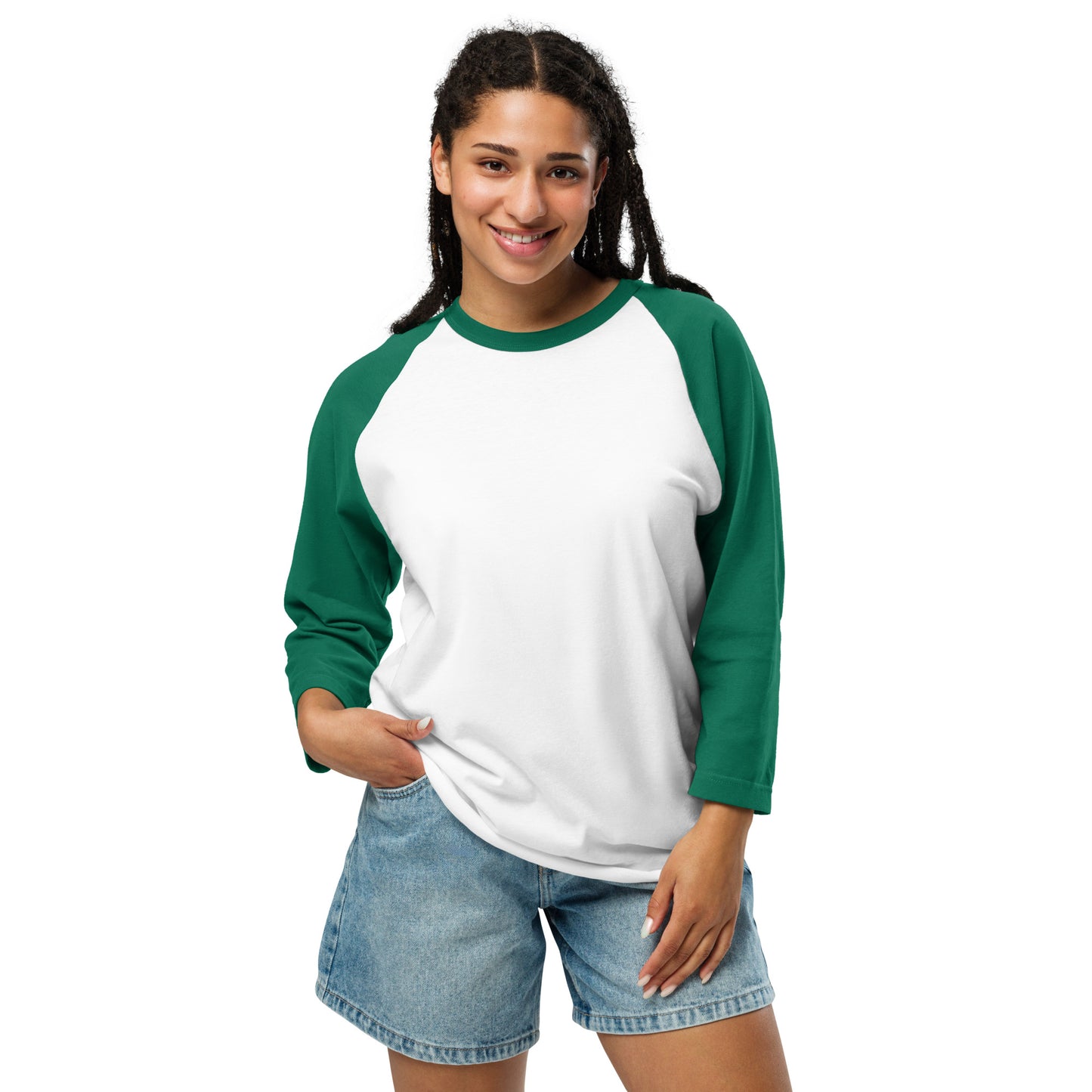 3/4 sleeve raglan shirt