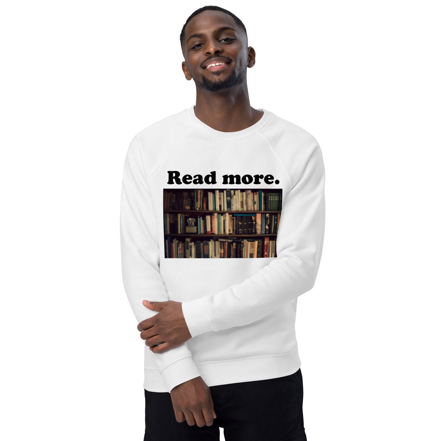 Unisex organic raglan sweatshirt