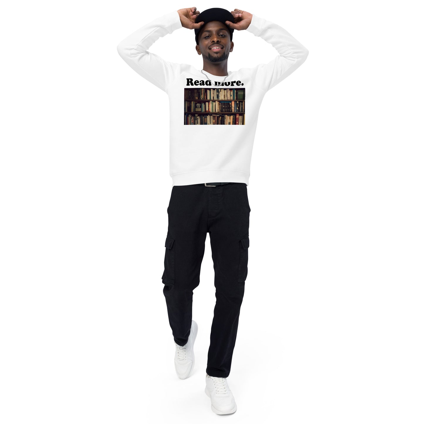 Unisex organic raglan sweatshirt